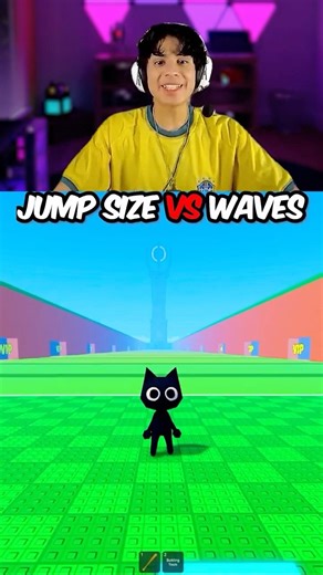 jumps VS waves!🤯👌 #roblox