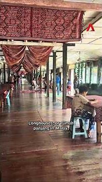 This is life in a Sarawak longhouse