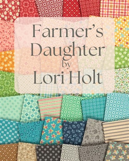🧵 Calling all Lori Holt lovers! Her newest line, Farmer’s Daughter, is now in store—along with a gorgeous lineup of quilt kits and notions from the collection. It’s fresh, fun, and ready to come home to your sewing room. #jkquilts #loriholt #farmersdaughter #rileyblakedesigns | JK Quilts
