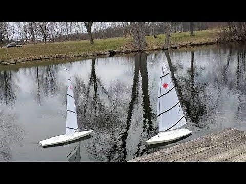 RC Laser sailboats