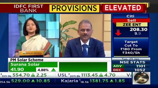 IDFC First Bank's CEO, Mr. V. Vaidyanathan, shares strategic insights on the bank's record-high margins and robust retail performance in an interview with CNBCTV18. With a focus on prudent banking, he highlights the impressive 25% YoY income growth. “We are already originating 50,000 crores a year from our deposit franchise," he added. #IDFCFIRSTBank #AlwaysYouFirst | IDFC FIRST Bank