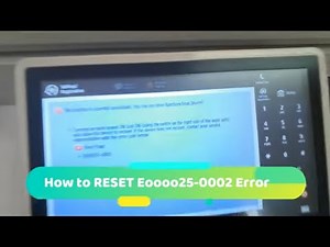 E000025-0002 Error SOLVED on Canon imageRUNNER ADVANCE DX 4735i Copier