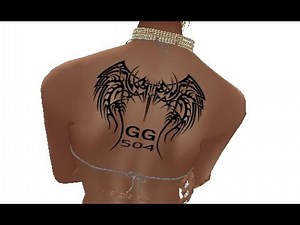 CREATING A TATTOO ON IMVU PART 2 ADDING LETTERS AND NUMBERS