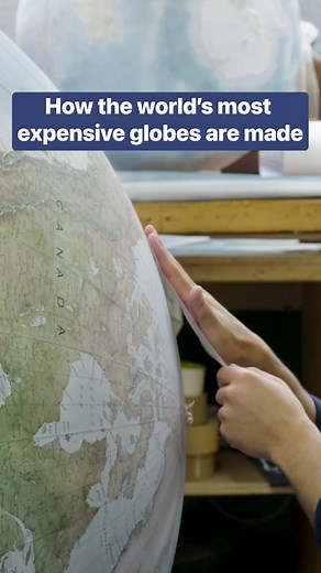 Artisans working on the world’s most expensive globes have to be painstakingly precise, or start entirely over. #artisan #howitsmade #cartography | Business Insider