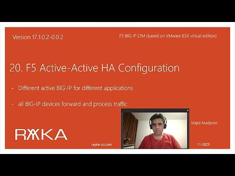 20. F5 Active-Active HA Configuration