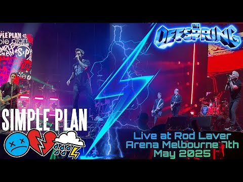 The Offspring, Simple Plan SUPERCHARGED Worldwide in '25, 7th May Live At Rod Laver Arena Melbourne