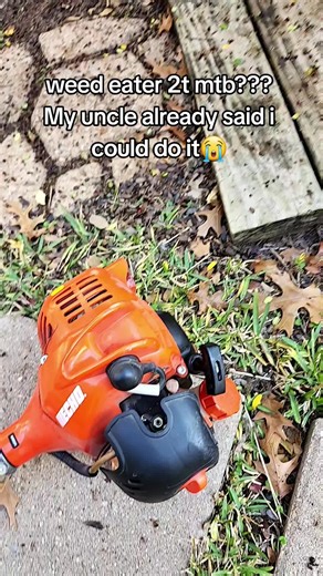 2 stroke weed eater mountain bike??? Should I do ts? My uncle said I could buy a lil 2 stroke engine instead of using his weed eater so idk maybeeee #viral? #2stroke #mtb #fypシ #trending