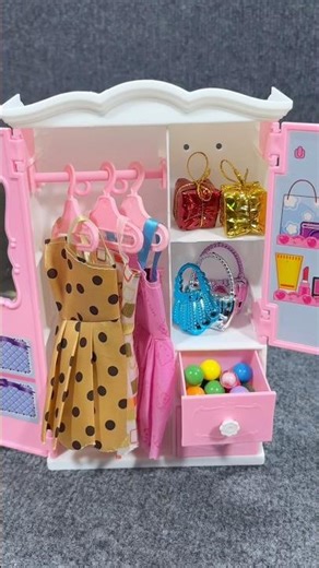 satisfying with unboxing video barbie house and family set pink toys #barbie #toyhouse #asmr