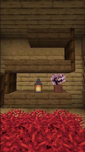 ✅Как сделать красивую полку🌲 в Майнкрафте #minecraft #twel #twel #майнкрафт #майнкрафт