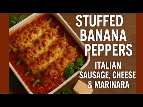 How to make Italian sausage stuffed banana peppers