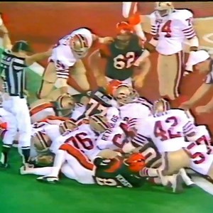 1982-1-24 Cincinnati Bengals vs San Francisco 49ers (Pete Johnson stuffed - goal line stand) Super Bowl XVI | On this day in Professional Football History
