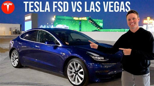 13K views · 108 reactions | We take a Model 3 with the LATEST Version of FSD Beta down the Las Vegas Boulevard to see if the AI works well. #teslafsd #whatsinside #tesla #elon #ev #teslacars | Electric Cars | Facebook