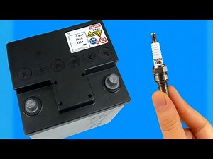 Battery Lasts Forever! Insert a Spark Plug into Your Battery and Be Amazed at the Result! 😱