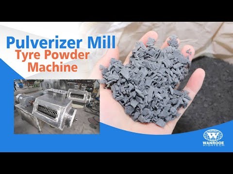 100-500kg/h Waste Tire Miller Rubber Pulverizer Tyre Grinder Machine Pulverizer Machine for Powder
