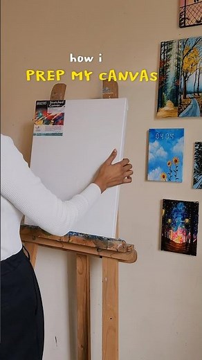 how I prep my canvas before starting the painting #acrilicpainting #acrylictechniques #howtopaint