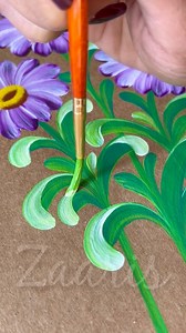 343K views · 5.4K reactions | 請Beautiful PURPLE flowers painting, using acrylic paints and simple beginner friendly round brush strokes 請 #artreels #BeginnerFriendly #purpleflowers #acrylicpaint #simpledrawing #viralvideoシ | Zaaris | Facebook