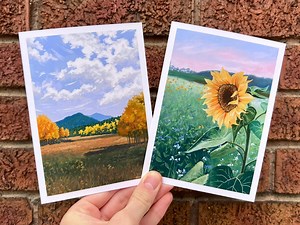 Art Print Greeting Cards (assorted Styles, Envelopes Included) - Etsy