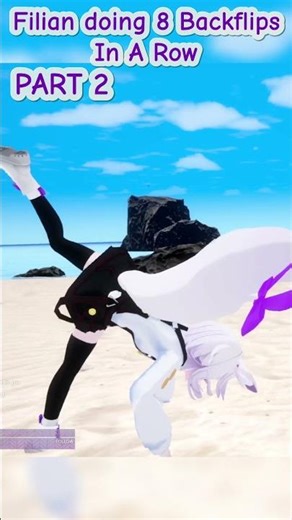 Filian doing 8 Backflips In A Row (PART 2)