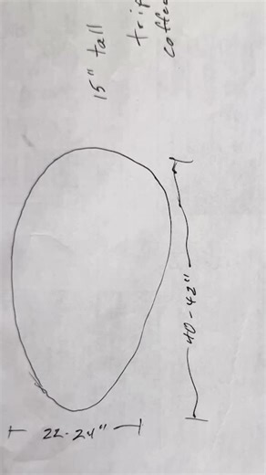 Someone gave us dimensions for a cherry wood coffee table they wanted in the shape of a guitar pick. On paper it looks a bit stretched out but since it would be seen at a low angle, much the same way you can read markings on a street, it actually looks right. And since it couldn’t be cut on any of our CNC beds, we went handheld… #guitarpick #guitarpicktable #coffeetable #cherry #shaperorigin #shapertools #hybridartisan #artisanwoodworks #townsendtn #maker #makerlab #littlegreenbarn #greatsmokymo