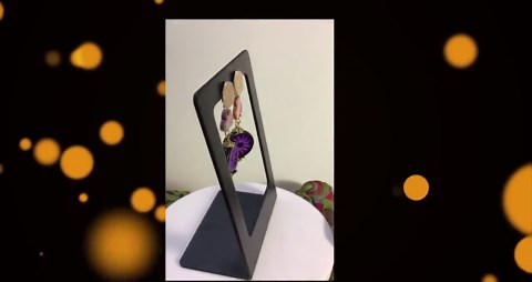 Purple Czech Flower Earrings With Mother of Pearl, Brass Accents – Lightweight Post Jewelry - Etsy