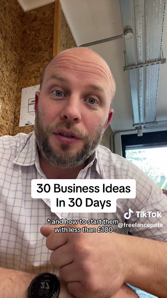 30 business ideas in 30 days and how to start them on less than £100 budget. I’ve helped many business owners and want to be entrepreneurs get their business off the ground. One of the most common questions is… Where do I start and how do you come up with a good idea. Over the next 30 days I will post a video with a business idea and how to start it. Hopefully this will help spark a business idea or just copy what i’m saying. Look forward to you following along and starting that business journey