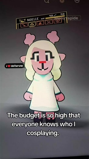 I saw this kind of video and I wanted to do it. #noelle #deltarune #noelledeltarune #roblox #skin