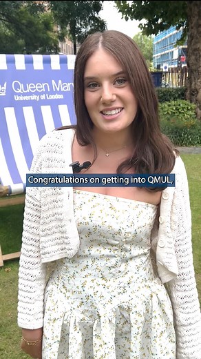 Queen Mary University of London on Instagram: "Huge congratulations to everyone who confirmed their place at QMUL today! 💙 We can’t wait to welcome you on campus in September! 🙌 #ResultsDay #QMUL #freshers2025 #alevels"