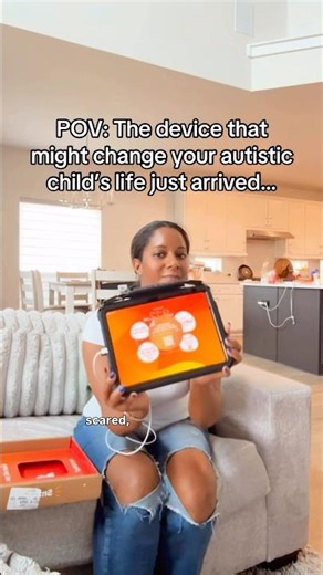 “Communication isn’t about talking, it’s about connecting” 🧡 #aac #sgd #ablenet #asdawareness #slp