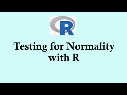 Statistics using R programming | Testing for Normality with R