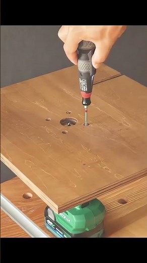 【木工解压放松】木工DIY，简易修边机倒装台 #woodworking #diy #woodworking #woodcarving