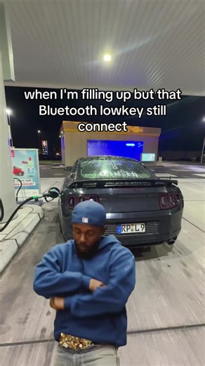 When the Speakers Hit While You Fill Up Your Mustang