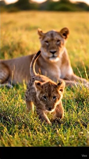 Baby Cub Learning to Pounce