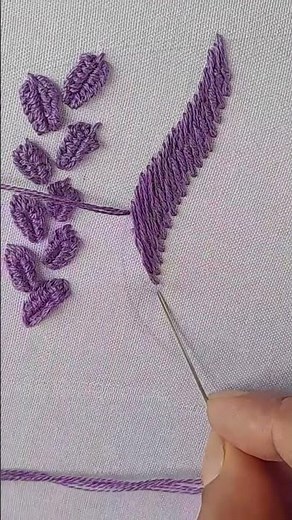 Basic Stitch Embroidery Tutorial,Romanian Stitch Embroidery by Rup Handicraft #youtubeshorts