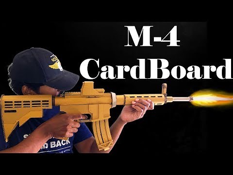 How To Make Cardboard Gun that shoots very powerful | Cardboard Weapons