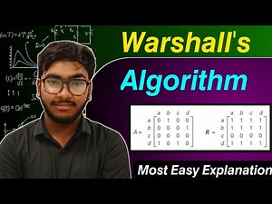 Warshall's Algorithm || Engineering Mathematics || Most Important Concept