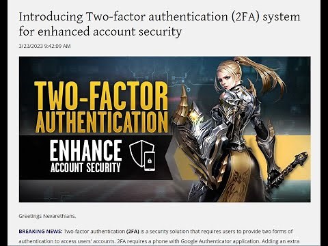 Setting up Two-Factor Authentication (2FA) in Cabal Online
