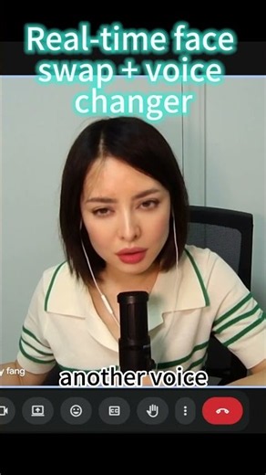 I changed my face AND voice during a video call