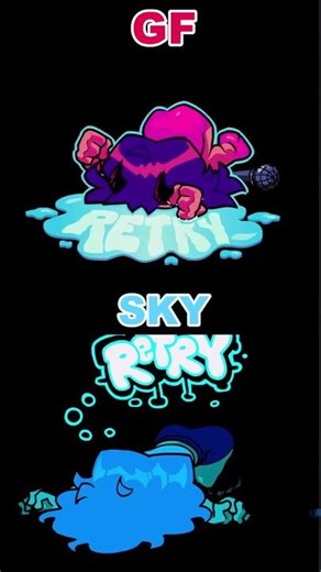 FNF - GF VS SKY [Sky: REBORN and GF V3] [THE UPDATE] (FNF MOD) #shorts