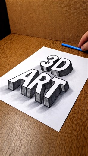How To Draw "3D ART" Real Illusion on Paper 😲#drawing #art #howtodraw #draw #3dart #shorts #2026