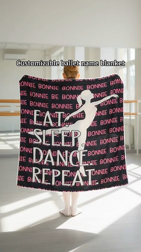 💃 Embrace the art of dance with our Soft Throw Blanket featuring a Dancer Silhouette. Personalize it with a name for dance lovers. | Callie Gifts