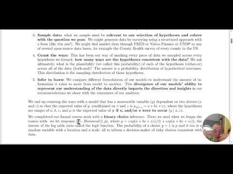 Topic 5: Finale - complete workflow for binary choice model
