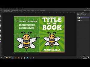 How to create EASY KDP Cover using Photoshop and free vector image