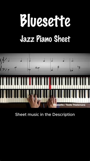 Bluesette #jazzpianosheetmusic #piano #relaxingmusic