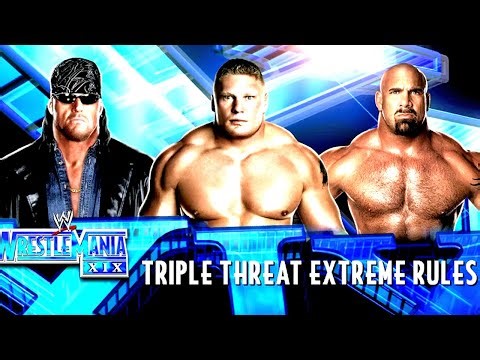 WWE 2K14 Brock Lesnar vs Goldberg vs Undertaker