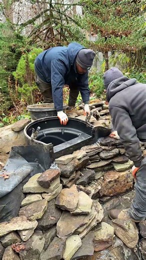 Waterfall Building with Sam & Mike in Highland, MD! 🪨🗿