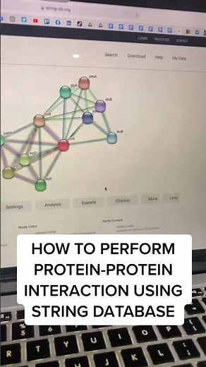 How to perform protein protein interaction using STRING database