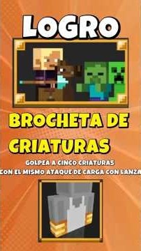TUTORIAL BROCHETA DE CRIATURAS LOGRO MINECRAFT BEDROCK #minecraft #minecraftshorts #minecraftbedrock