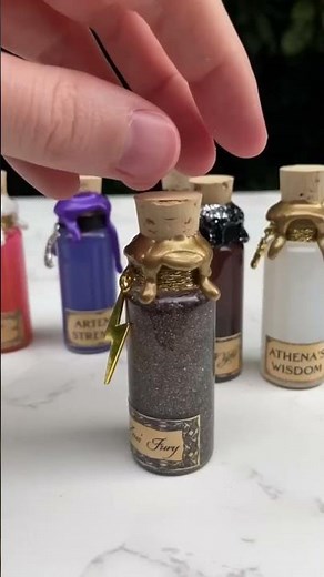 Making my mini Greek Mythology decorative potion bottles! #apothecary #potions #potion