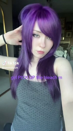 i fear i will have purple hair forever #purplehair #coloredhair #dyedhair #althair #vividhaircolor