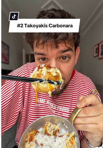 Takoyakis Carbonara: ¡Una Fusión Irresistible!